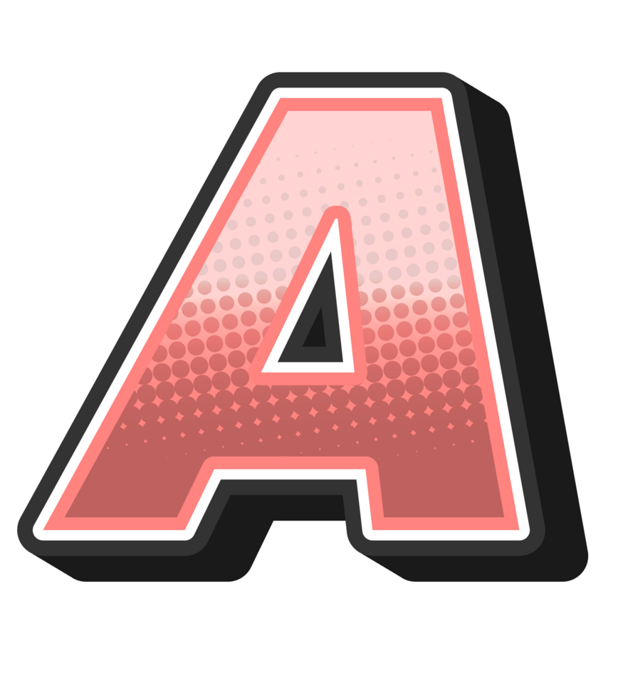 Cartoon Game Alphabet Letter and Number png