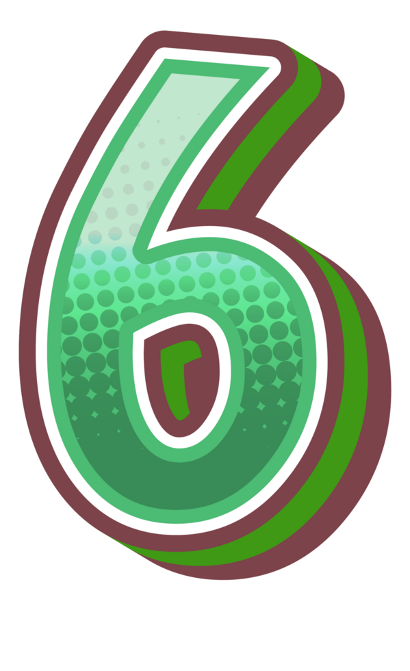 Vintage Comic Alphabet Letter and Number png
