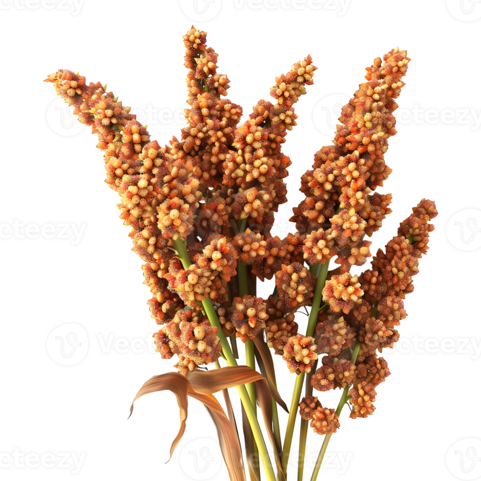 3D Rendering of a Great Millet on Transparent Background png