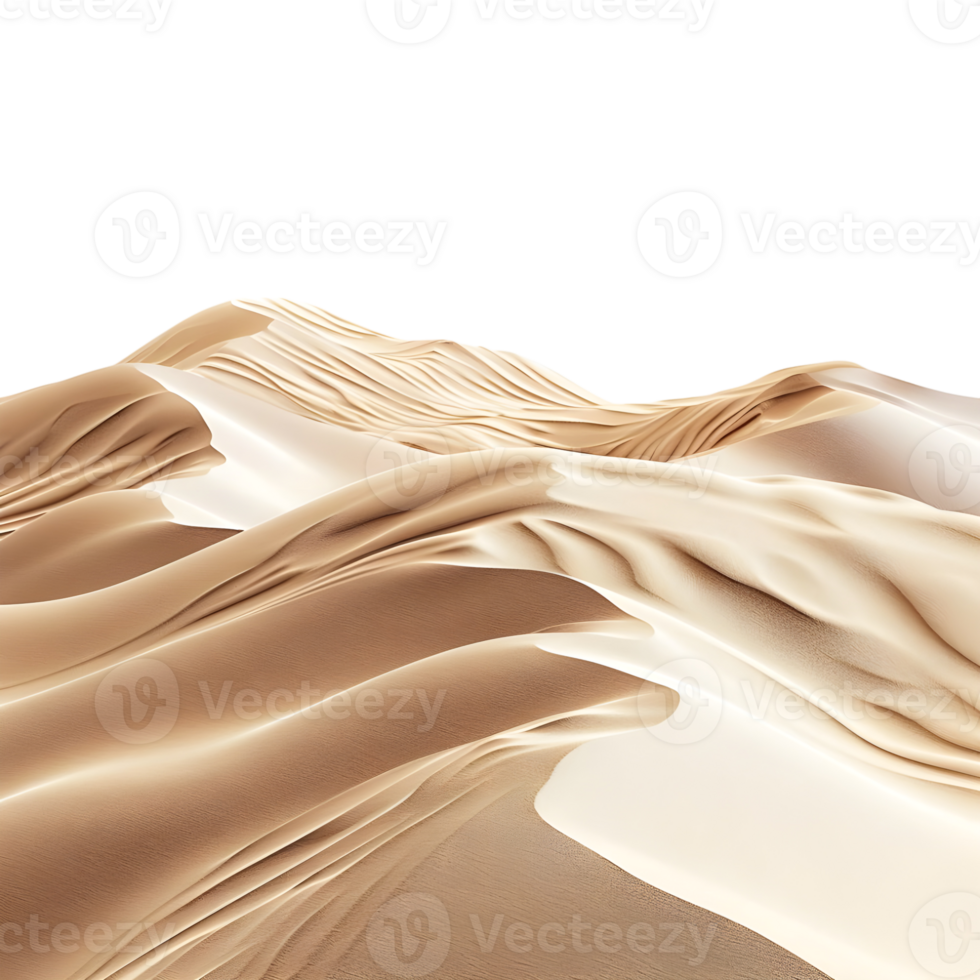 3D Rendering of a Dessert with Sand on Transparent Background png