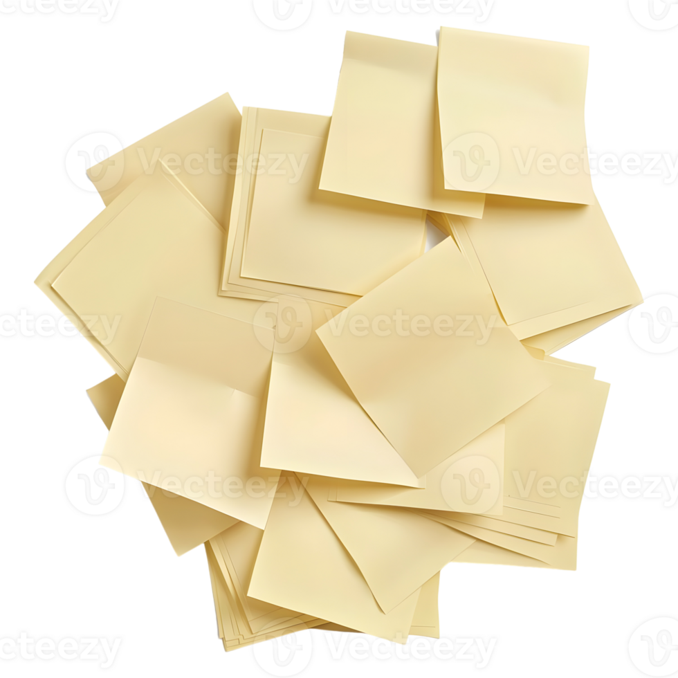 3d interpretazione di un' colorato appiccicoso Appunti su trasparente sfondo png