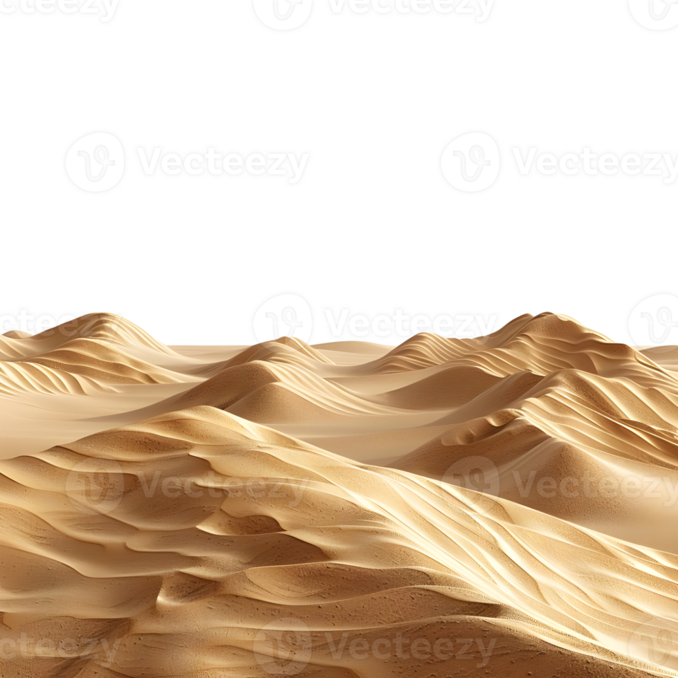 3D Rendering of a Dessert with Sand on Transparent Background png