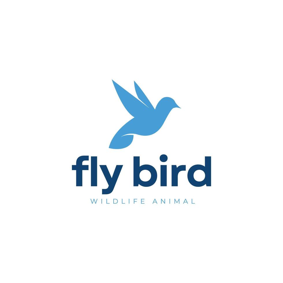 Flying Bird Logo Design vector