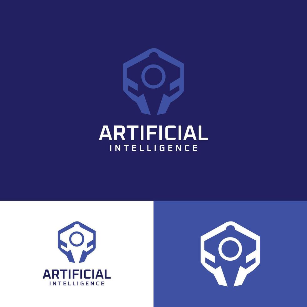 Artificial Intelligence Logo Template vector