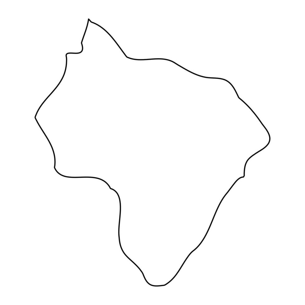 Qormi District map, administrative division of Malta. illustration. vector