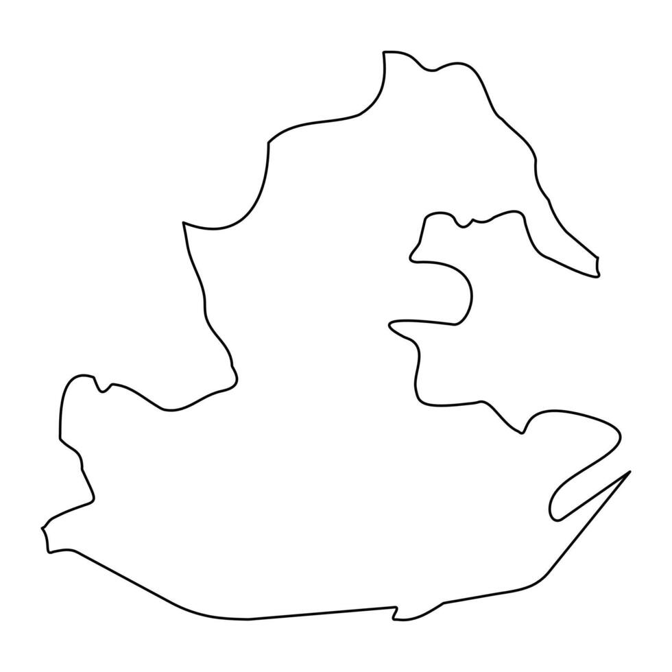 Birzebbuga District map, administrative division of Malta. illustration. vector