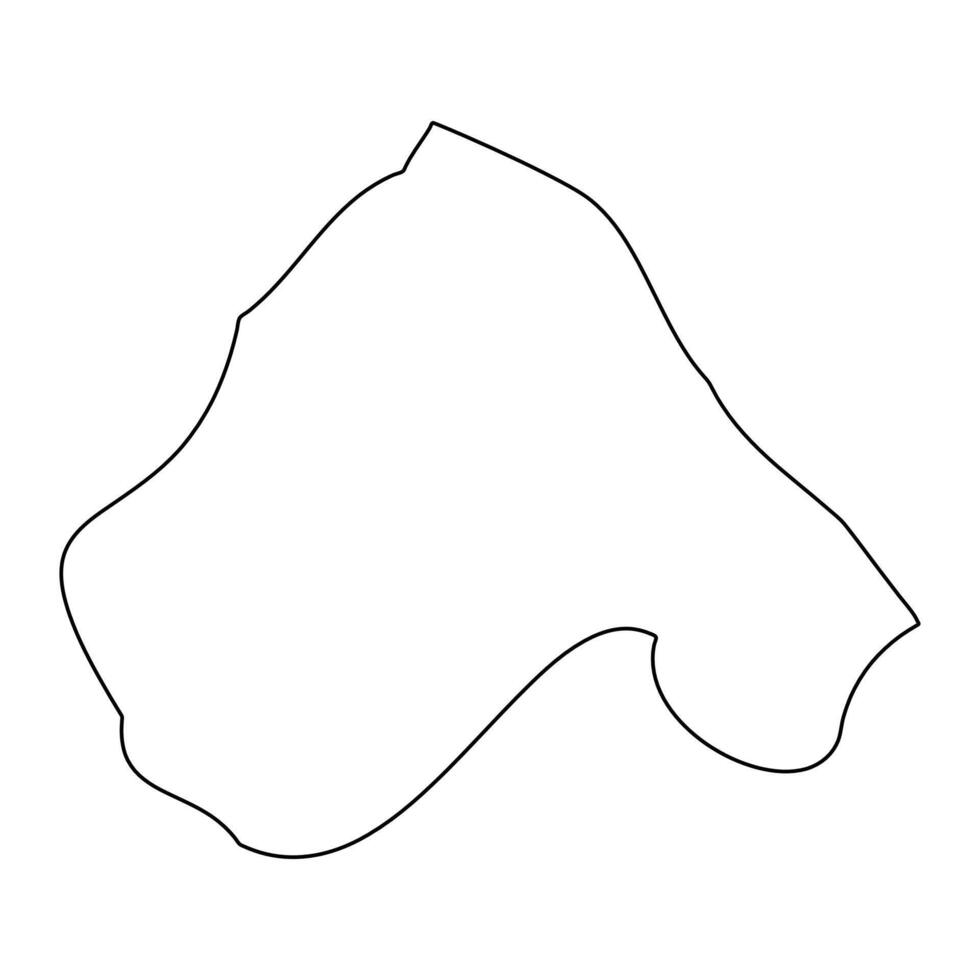 Safi District map, administrative division of Malta. illustration. vector
