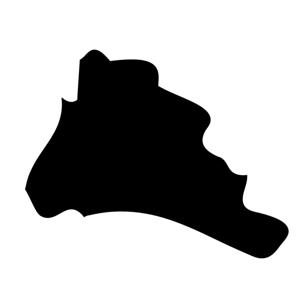 Sliema District map, administrative division of Malta. illustration. vector