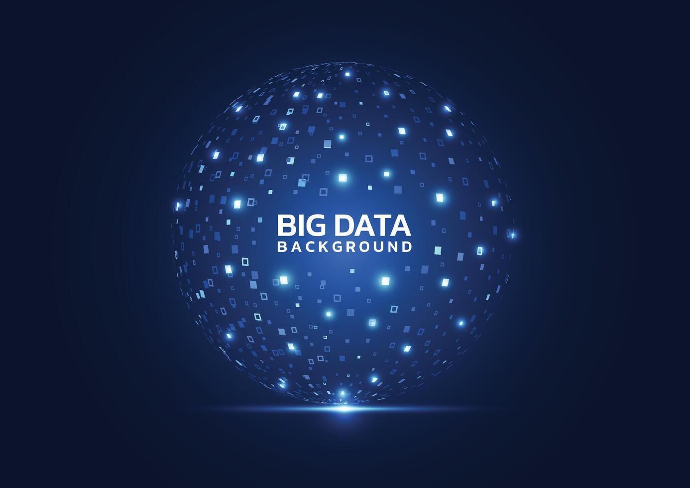 Abstract technology background with Big data. Internet connection, abstract sense of science and technology analytics concept graphic design vector