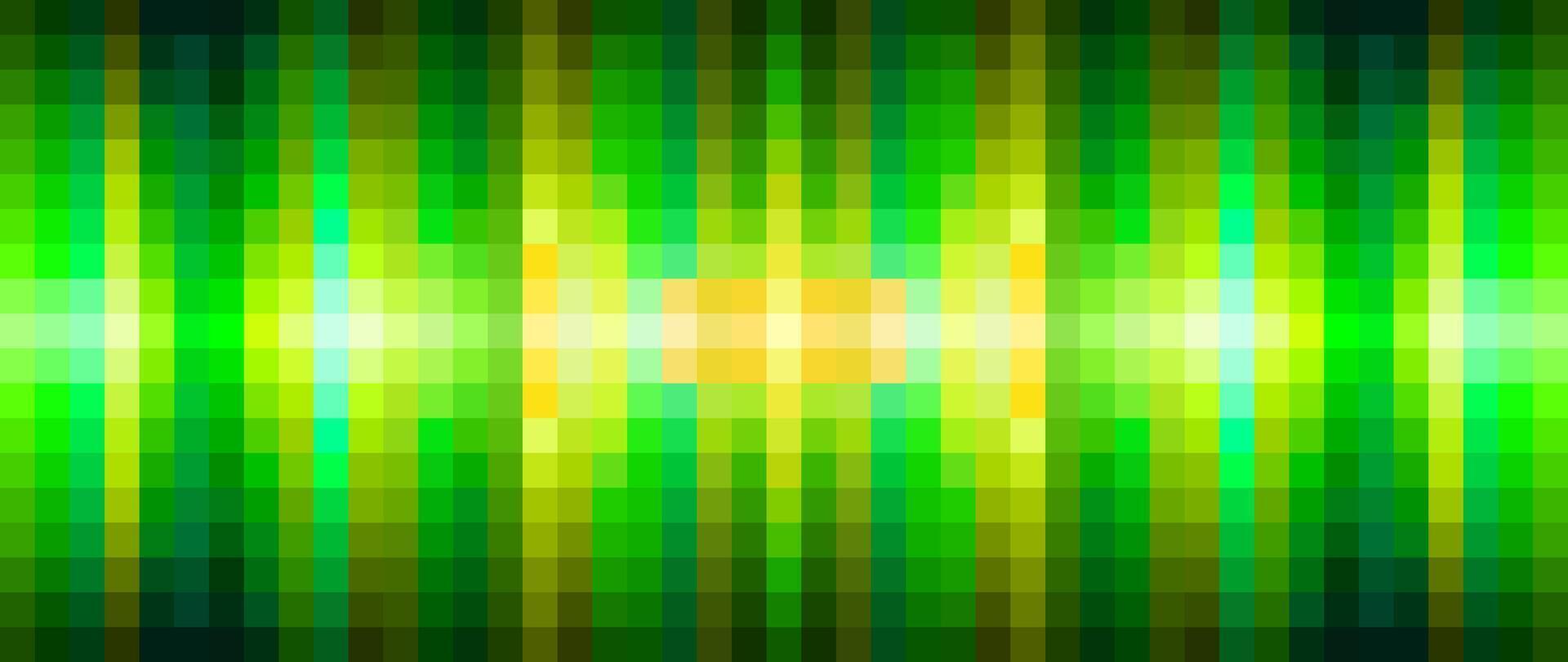 Colorful green digital pixel abstract background vector