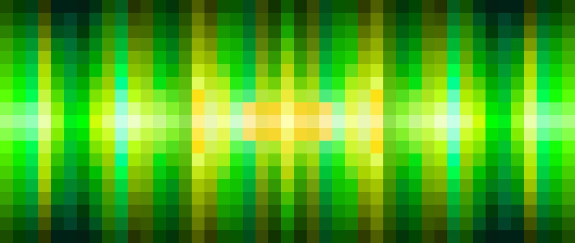 Colorful green digital pixel abstract background vector