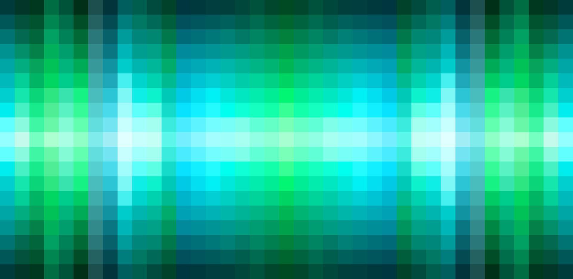 Flat teal modern technology pixel background vector