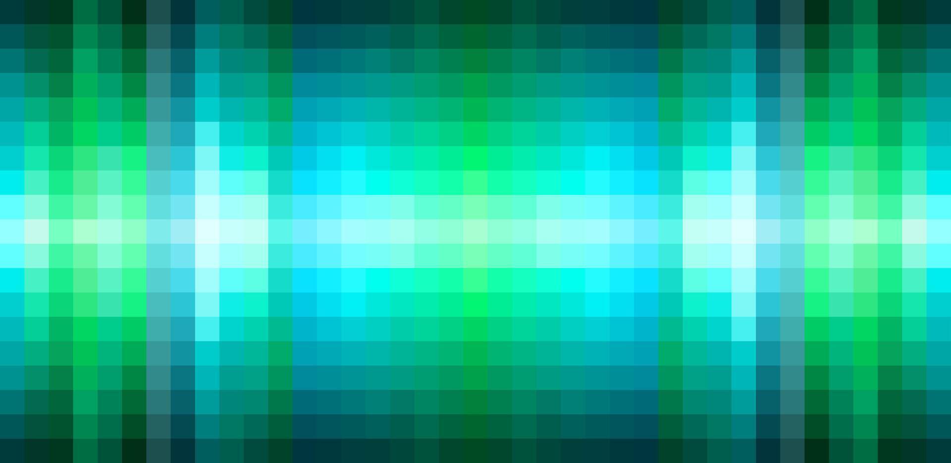 Flat teal modern technology pixel background vector