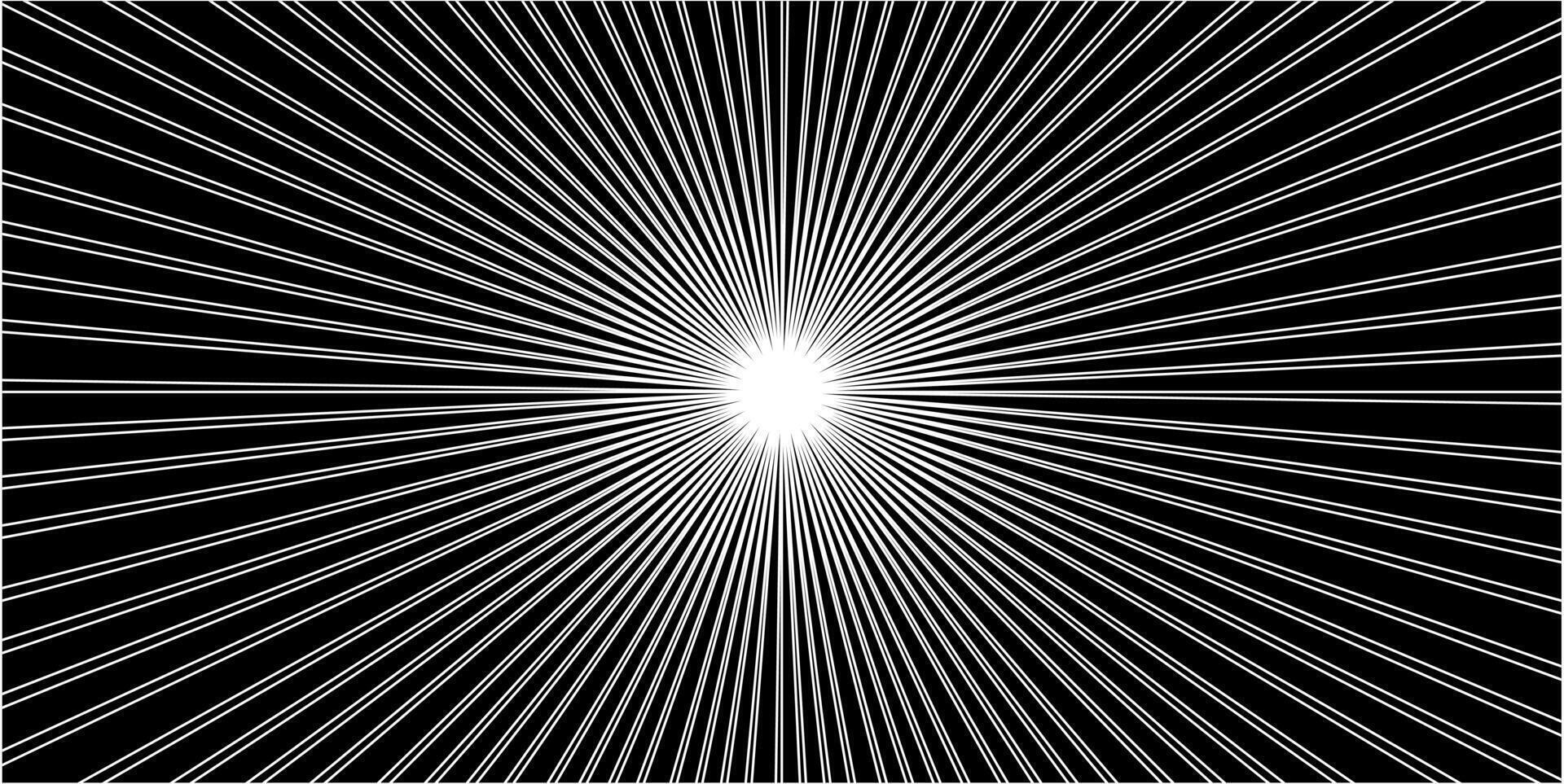 Black sharp line sun rays spark abstract background vector
