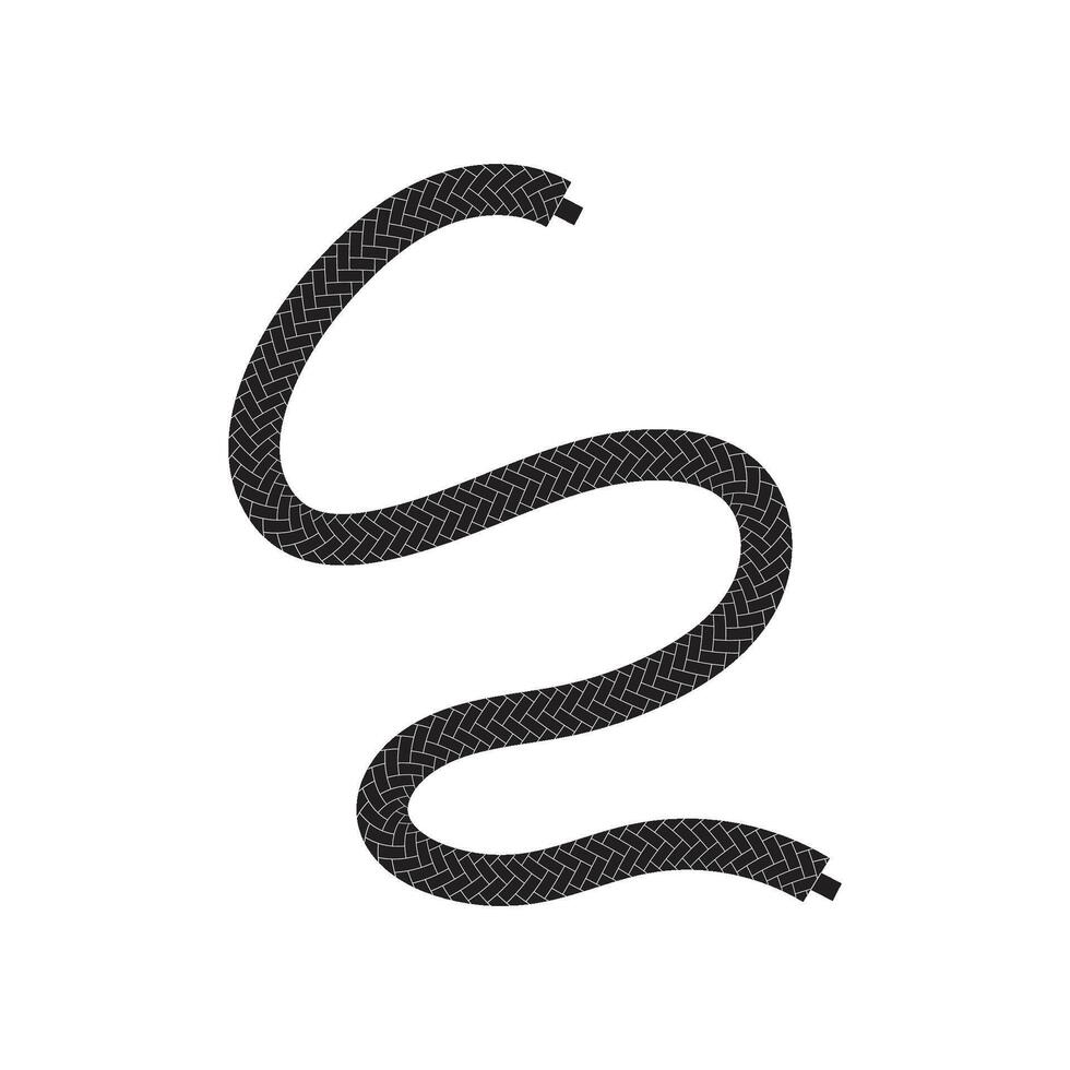 Shoelace Flat Element vector