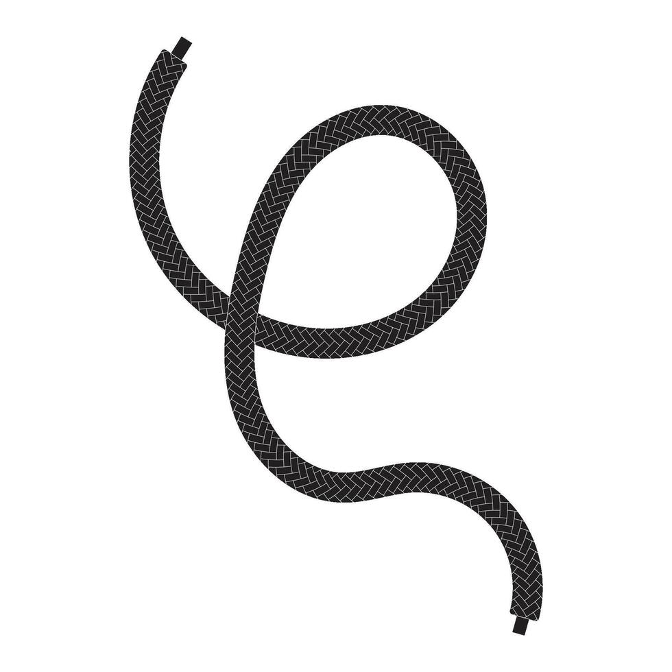 Shoelace Flat Element vector