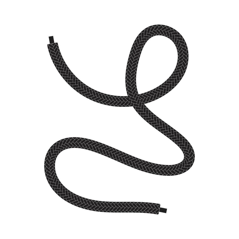 Shoelace Flat Element vector