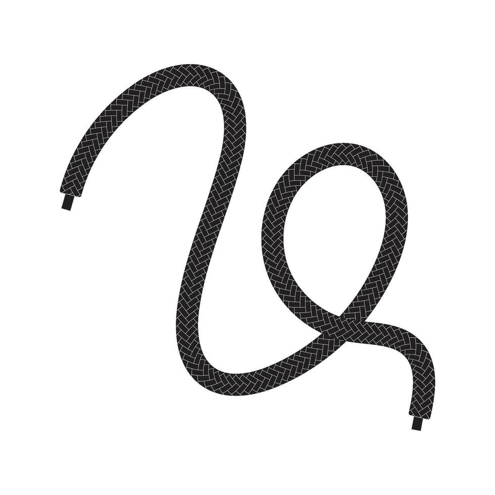 Shoelace Flat Element vector