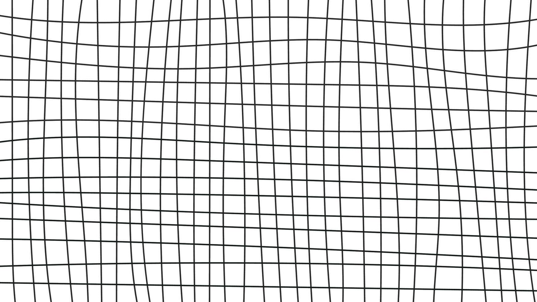 Black and white line grid background vector