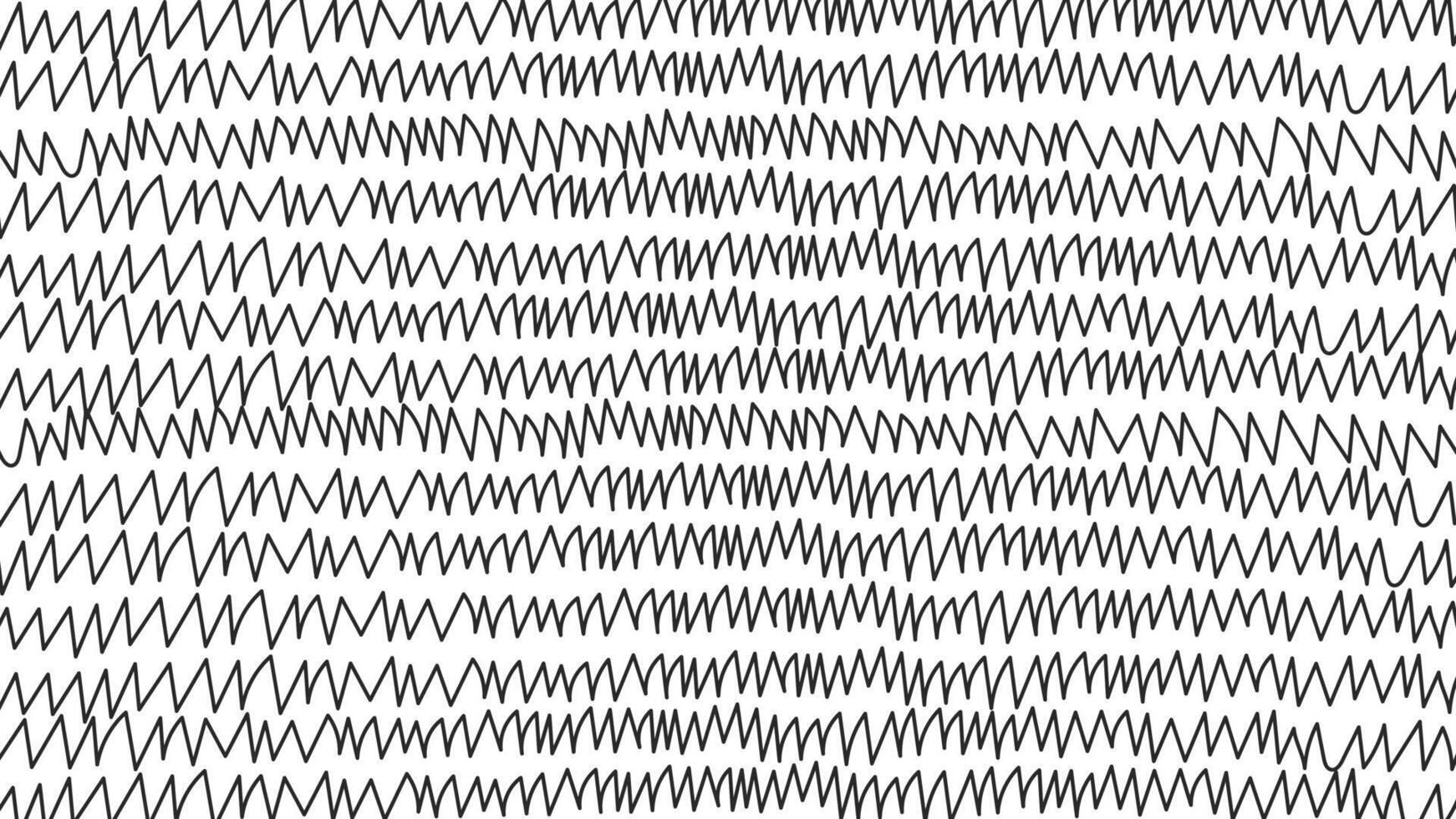 Hand drawn line zigzag horizontal background vector
