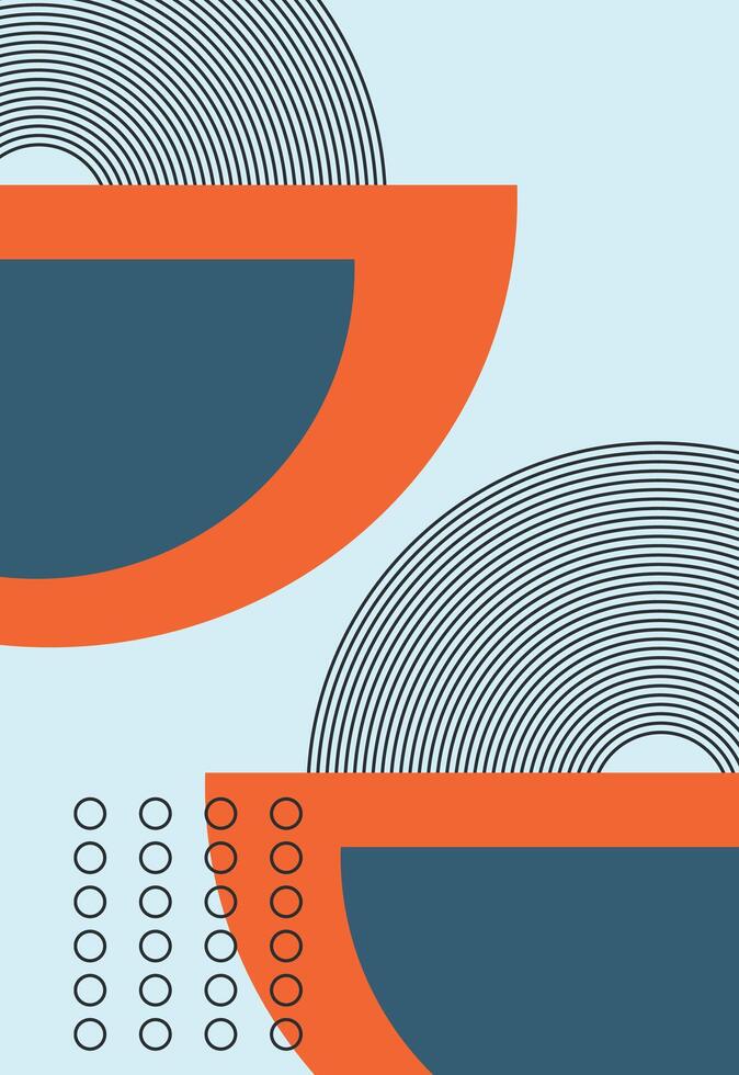a diagram of a square with circles on it vector