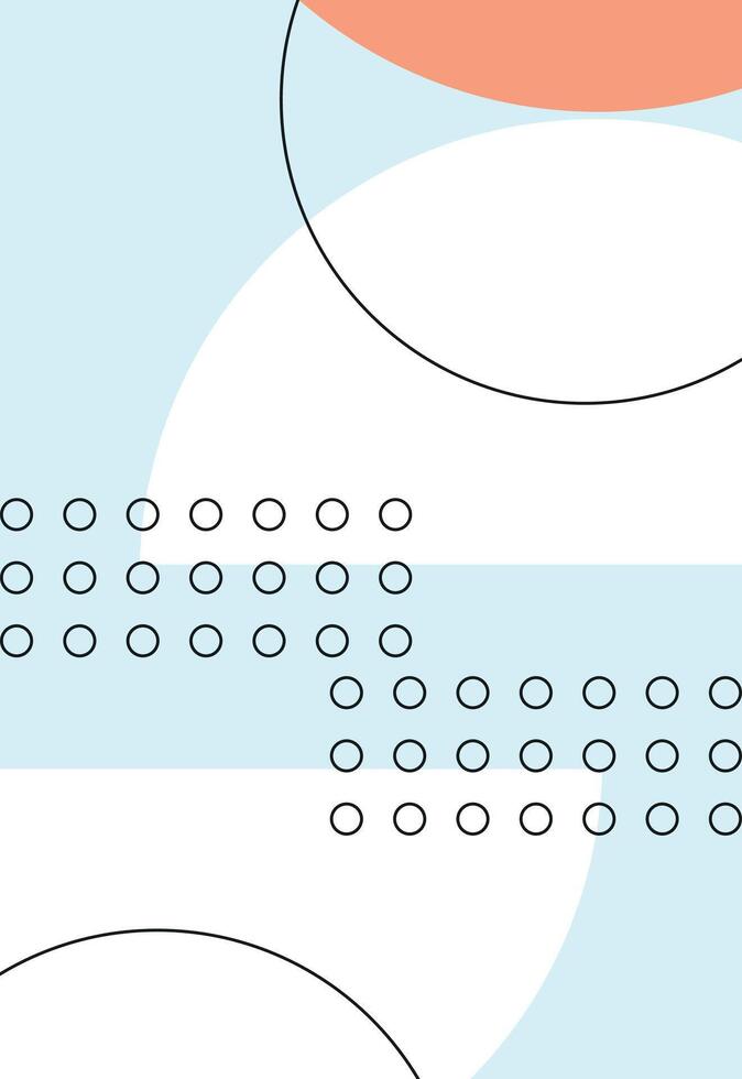 a diagram of a square with circles on it vector