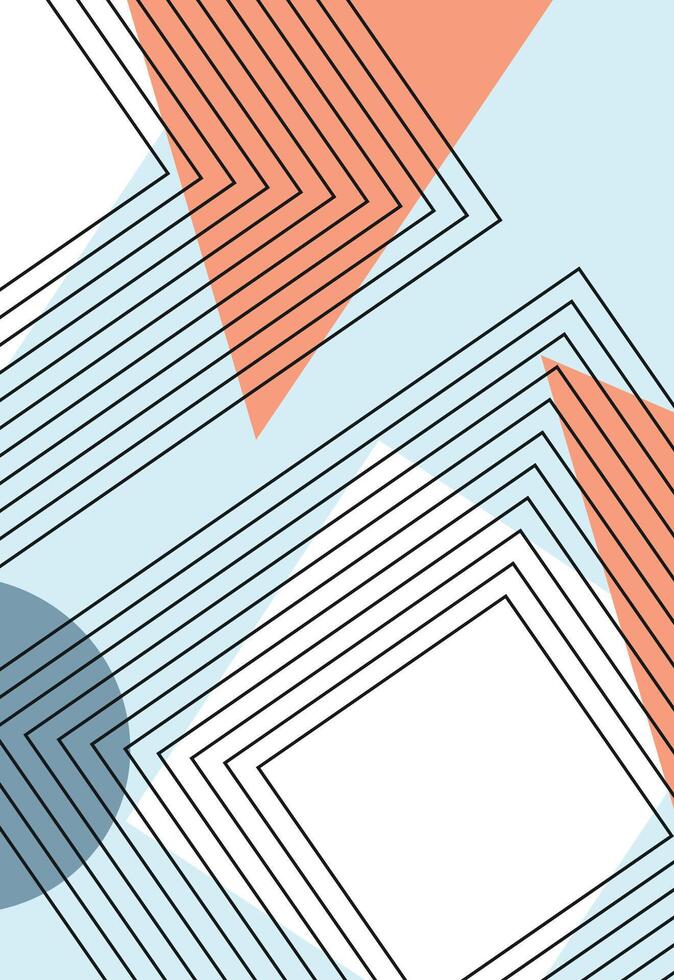 a diagram of a square with circles on it vector