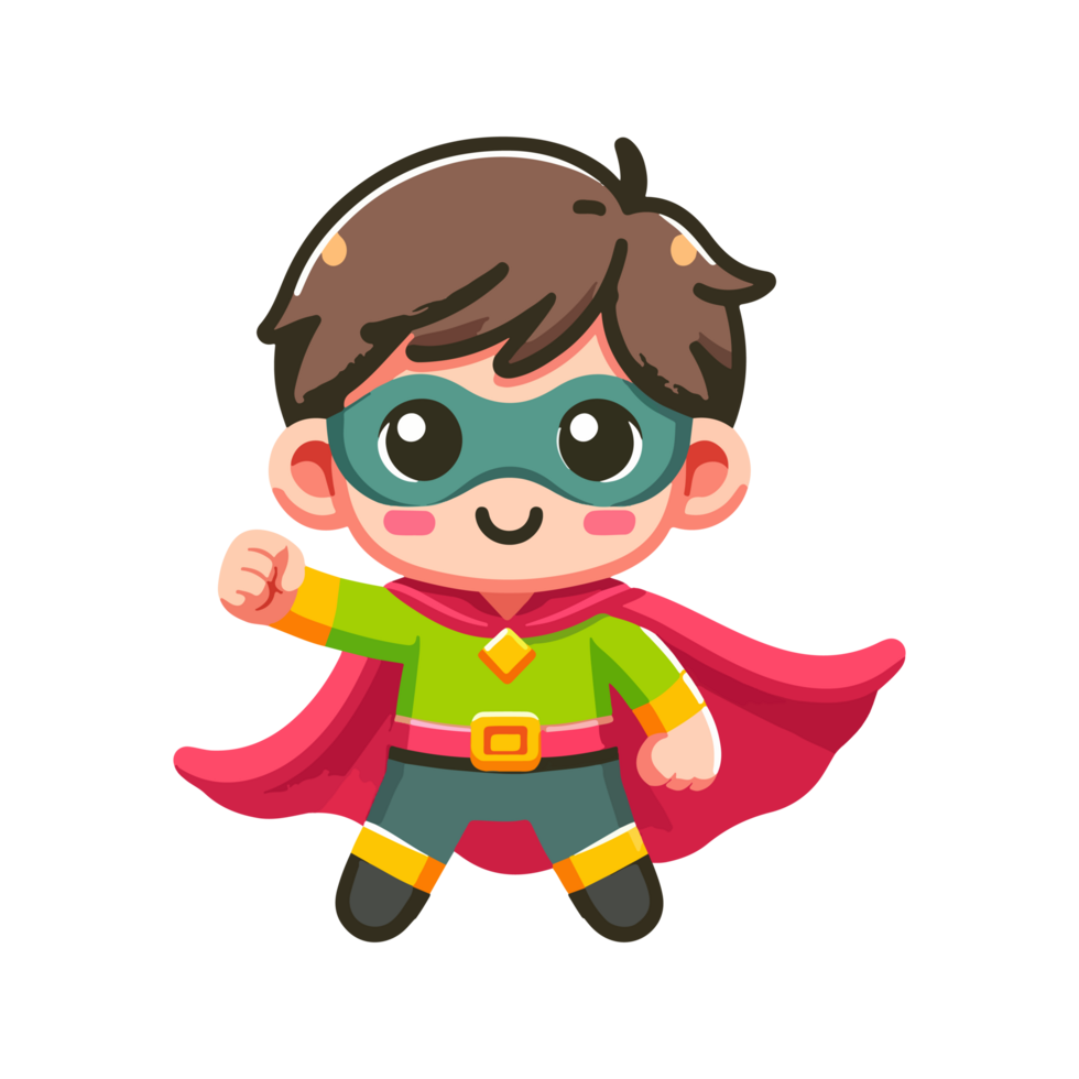 cute child hero icon character png