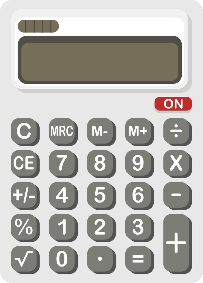 Back to school calculating machine vector