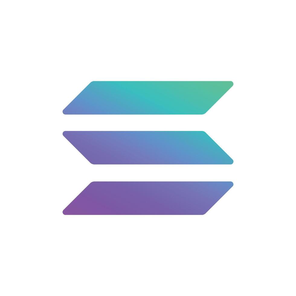 Solana logo on transparent background vector