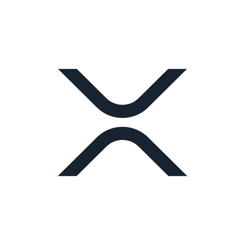 XRP logo on transparent background vector