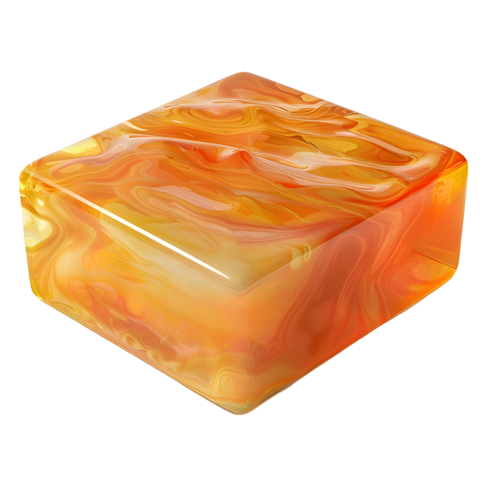 3D Rendering of a Bathroom Soap on Transparent Background png