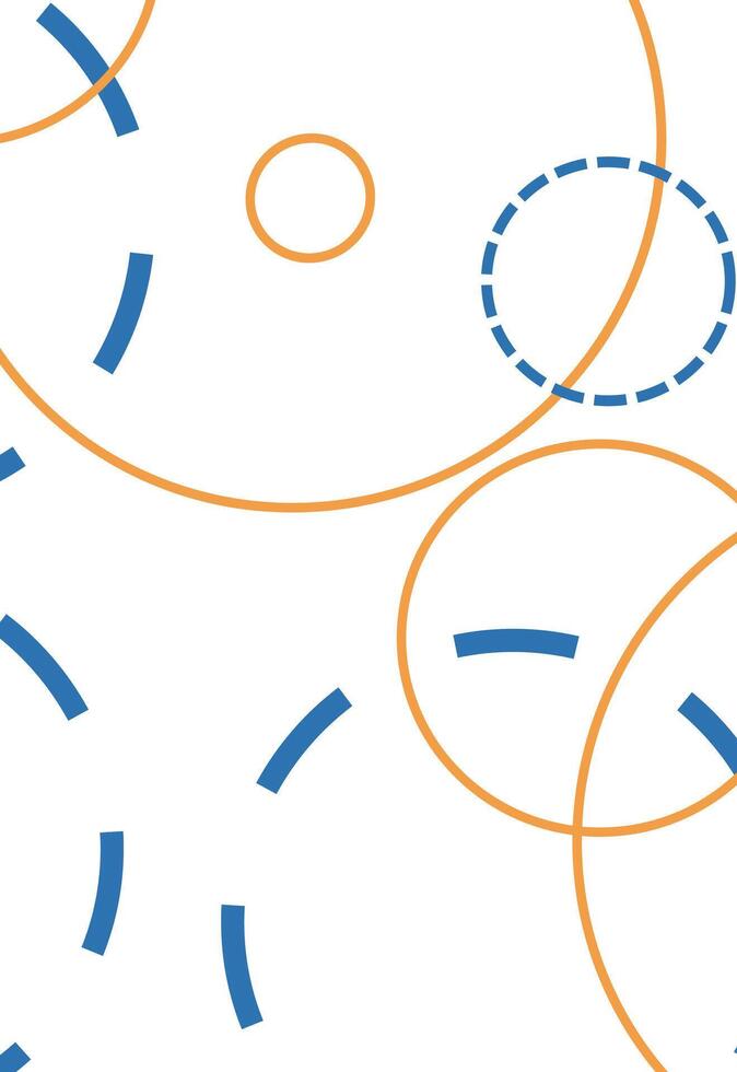 a colorful abstract pattern with circles and lines vector