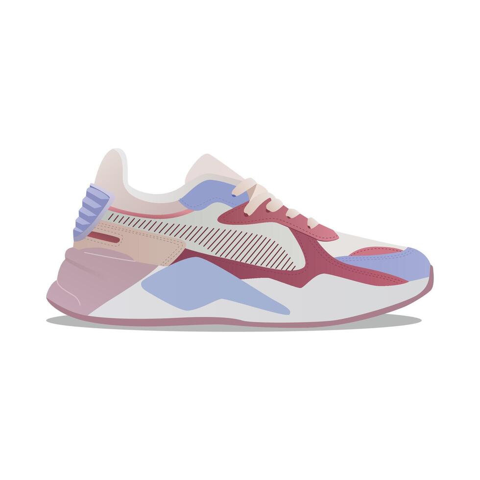 Illustration of of Sneaker from Sneakers side view vector