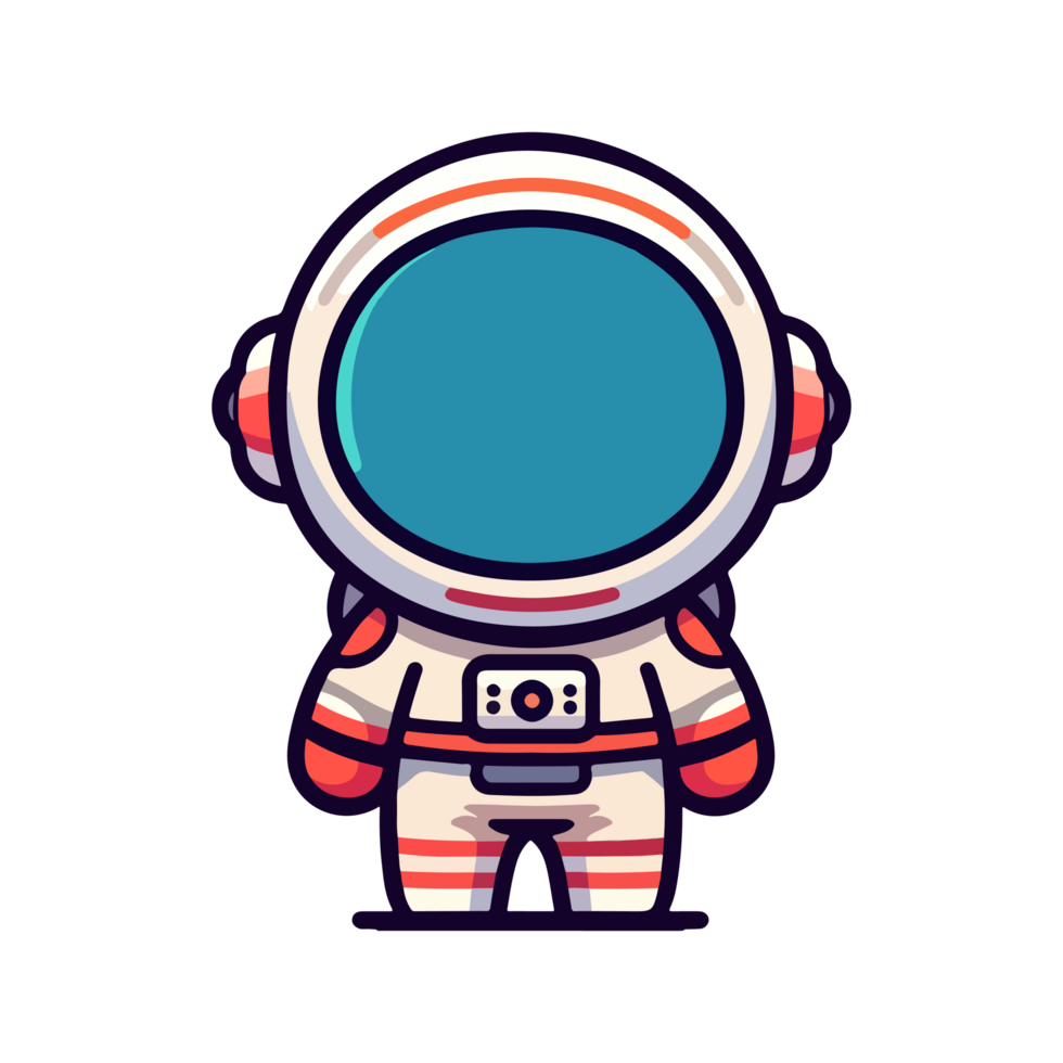 cute astronaut icon character cartoon png