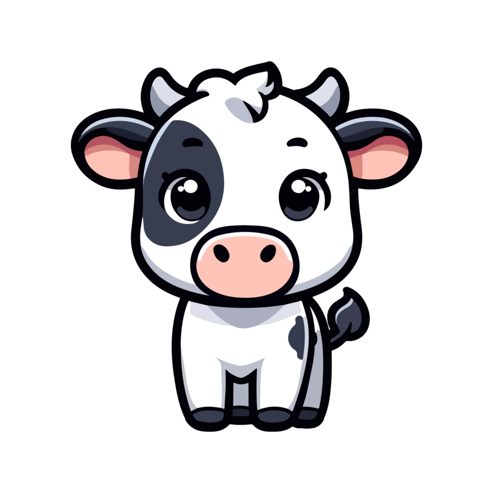 süß Symbol Charakter Kuh png