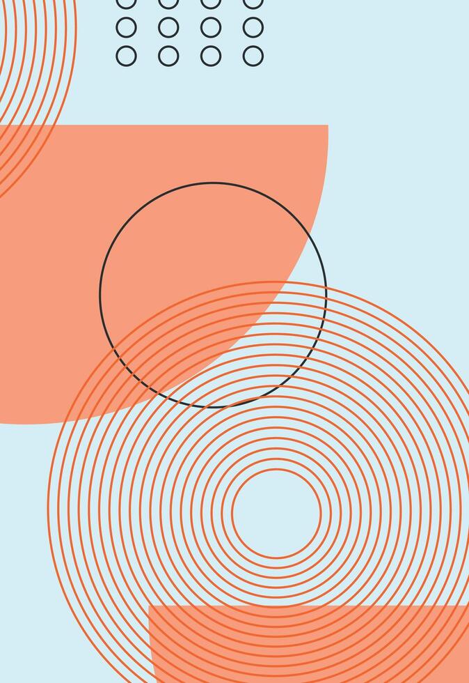 a diagram of a square with circles on it vector