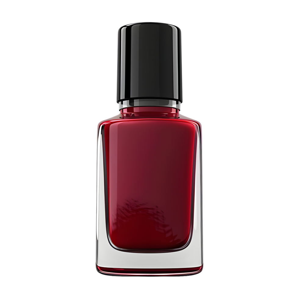 3D Rendering of a Woman Nail Polish Transparent Background png