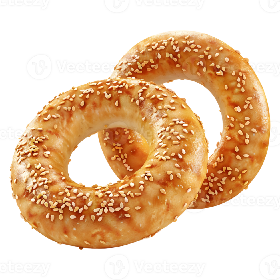 3D Rendering of a Tasty Donuts Brown on Transparent Background png