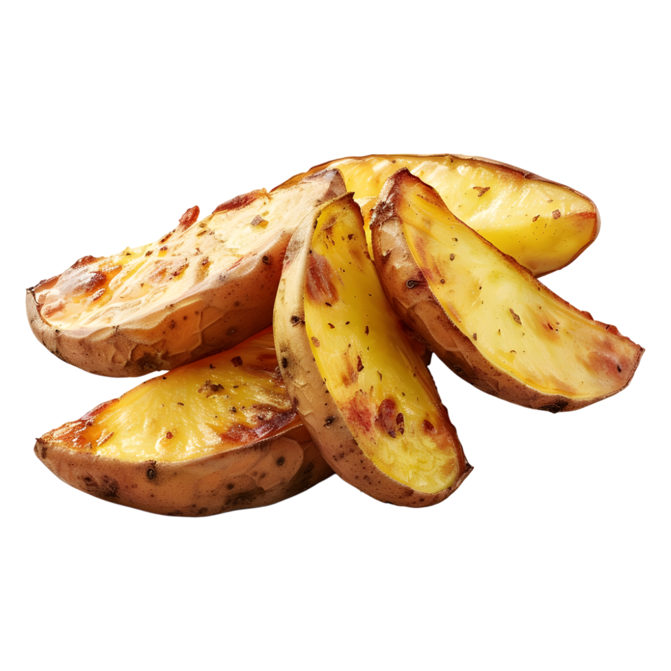 3D Rendering of a Fried Potatoes on Transparent Background png