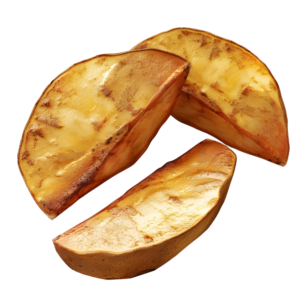 3D Rendering of a Fried Potatoes on Transparent Background png