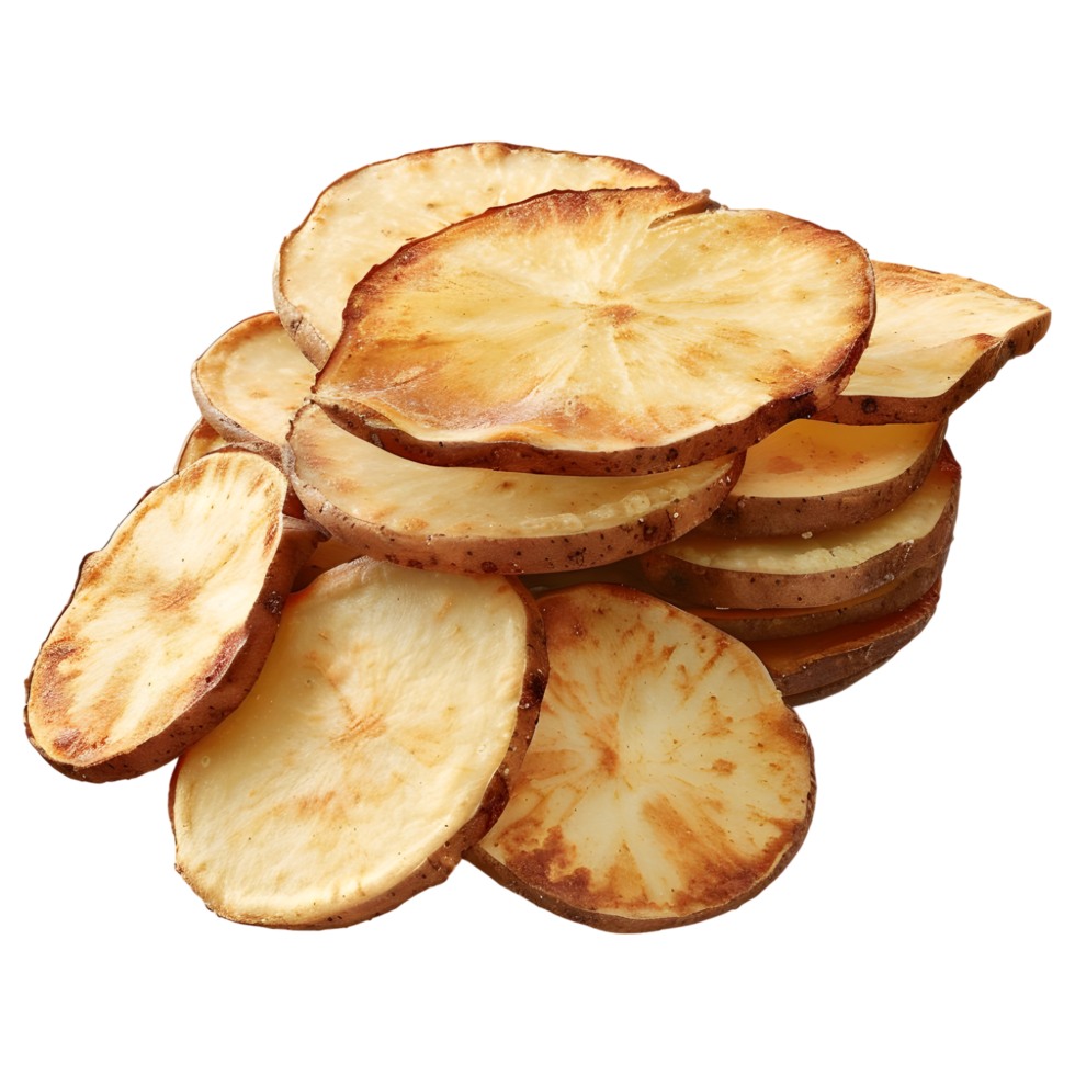 3D Rendering of a Fried Potatoes on Transparent Background png