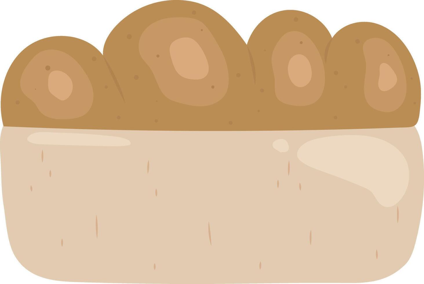 Bread Loaf Toast Illustration Graphic Element Art Card vector
