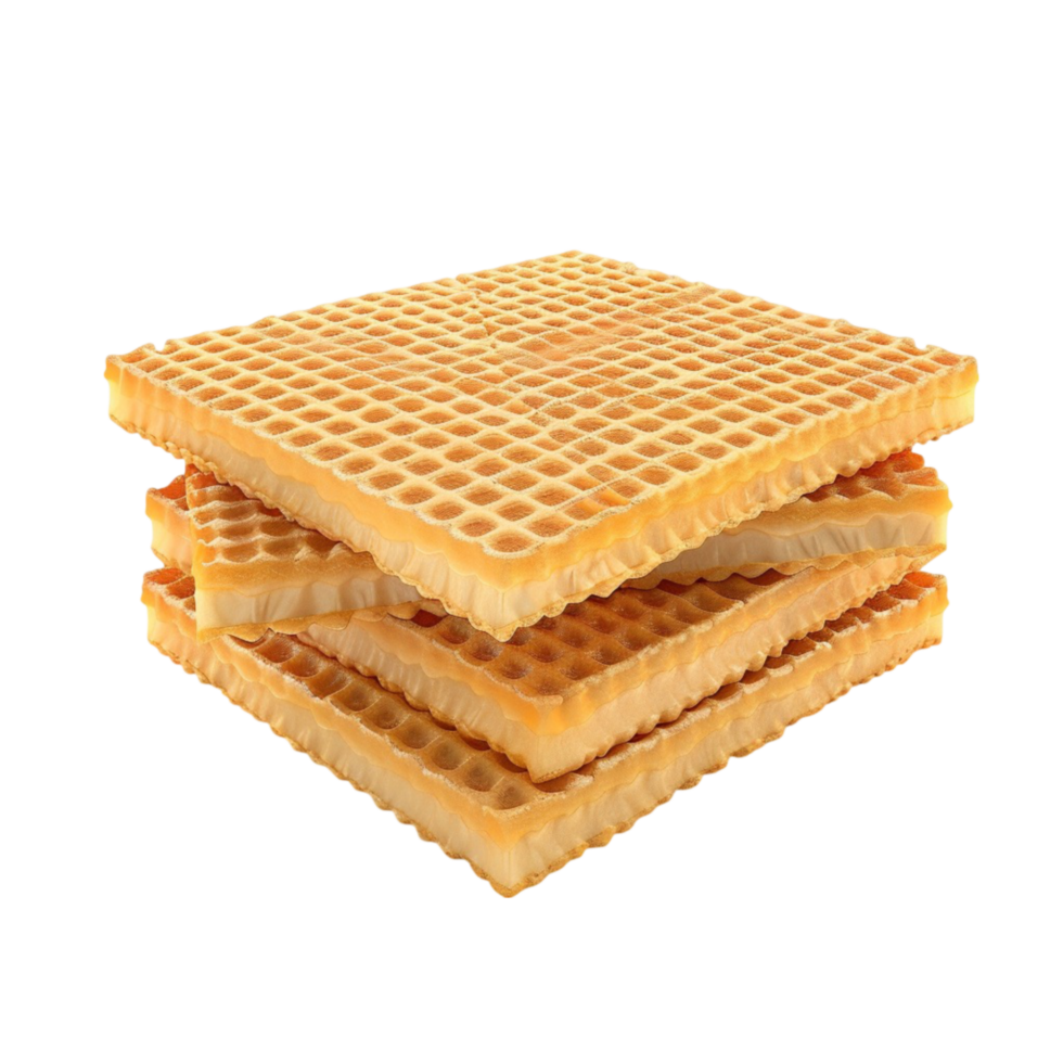 Savoring Every Crunch Waffer png