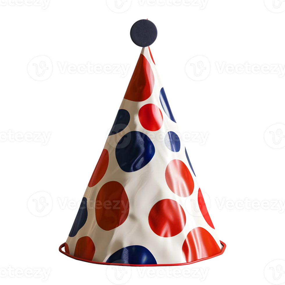 3D Rendering of a Party hat Transparent Background png