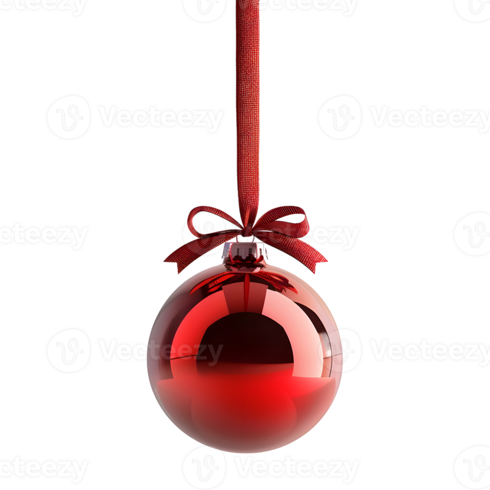 3d renderen van een Kerstmis snuisterij Aan transparant achtergrond png