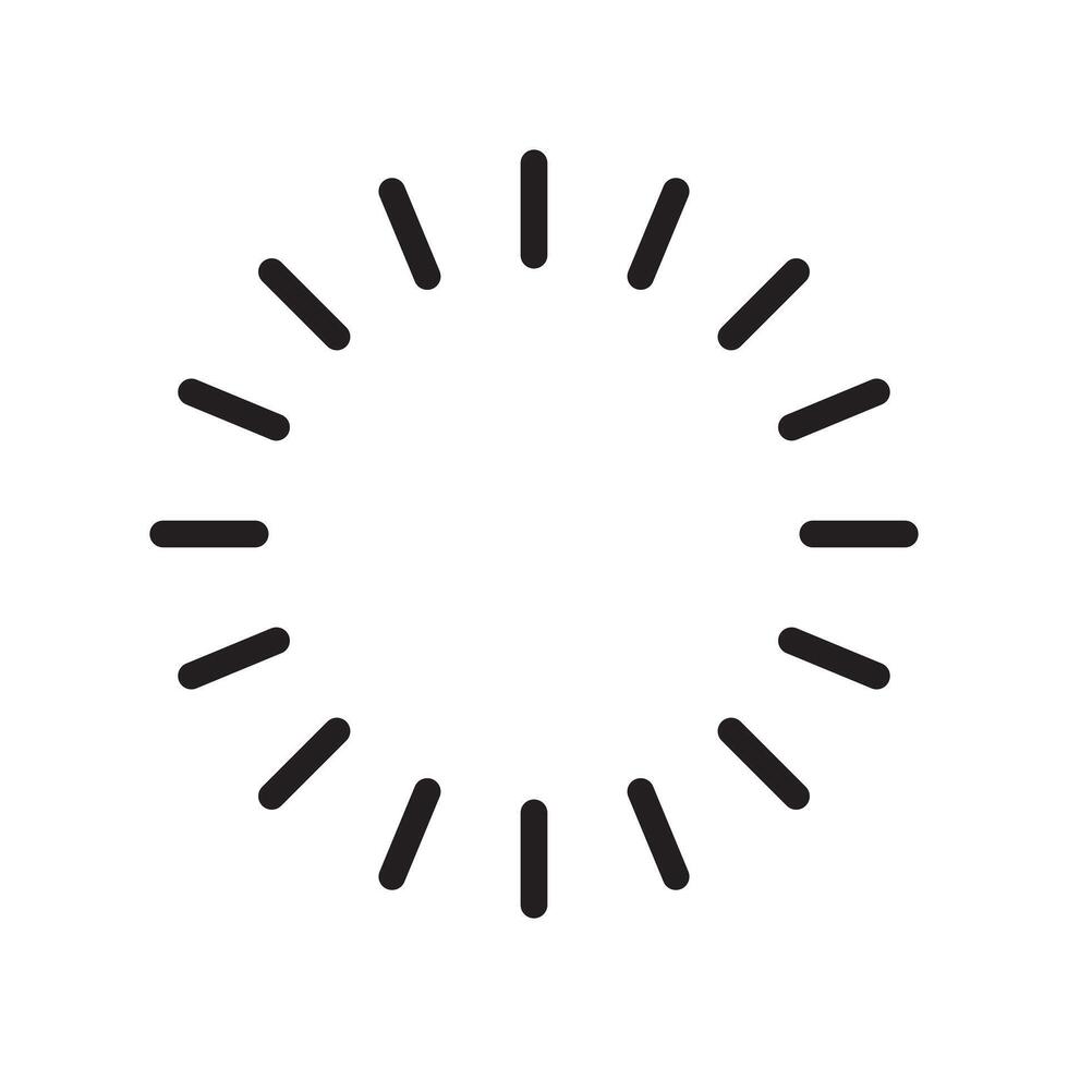 simple sunlight icon flat on white background vector