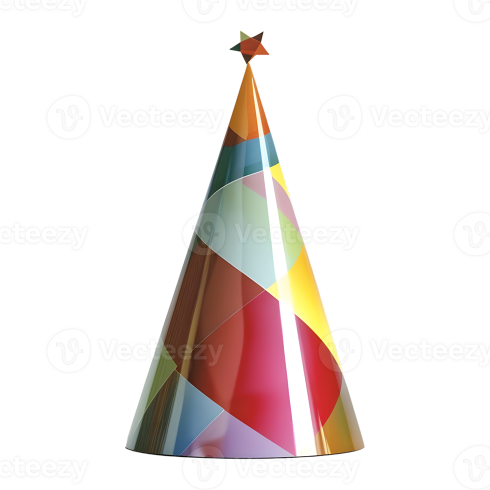 3D Rendering of a Party hat Transparent Background png