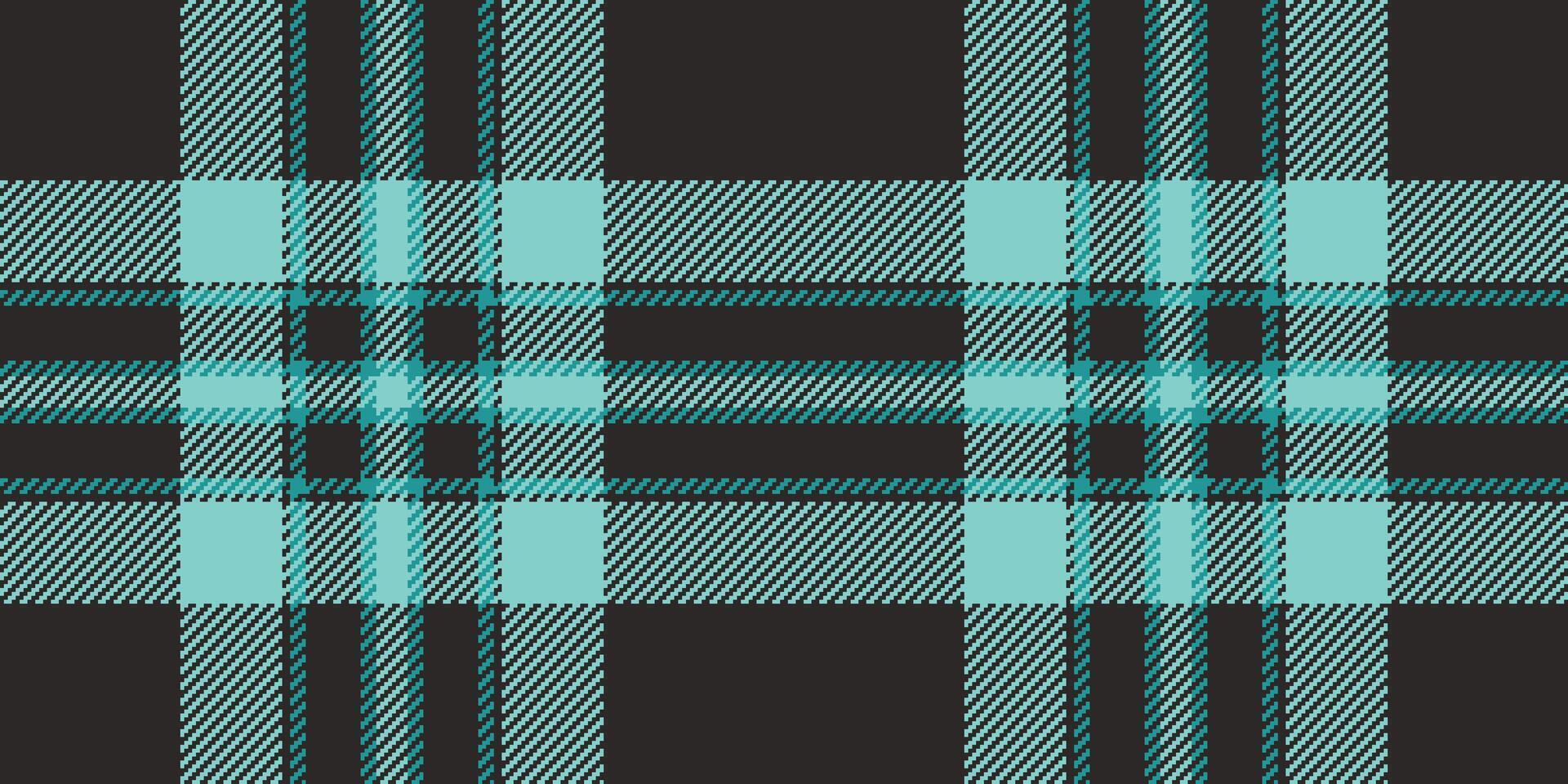 Grand seamless texture pattern, cultural plaid background check. Ethnic textile fabric tartan in teal and dark colors. vector