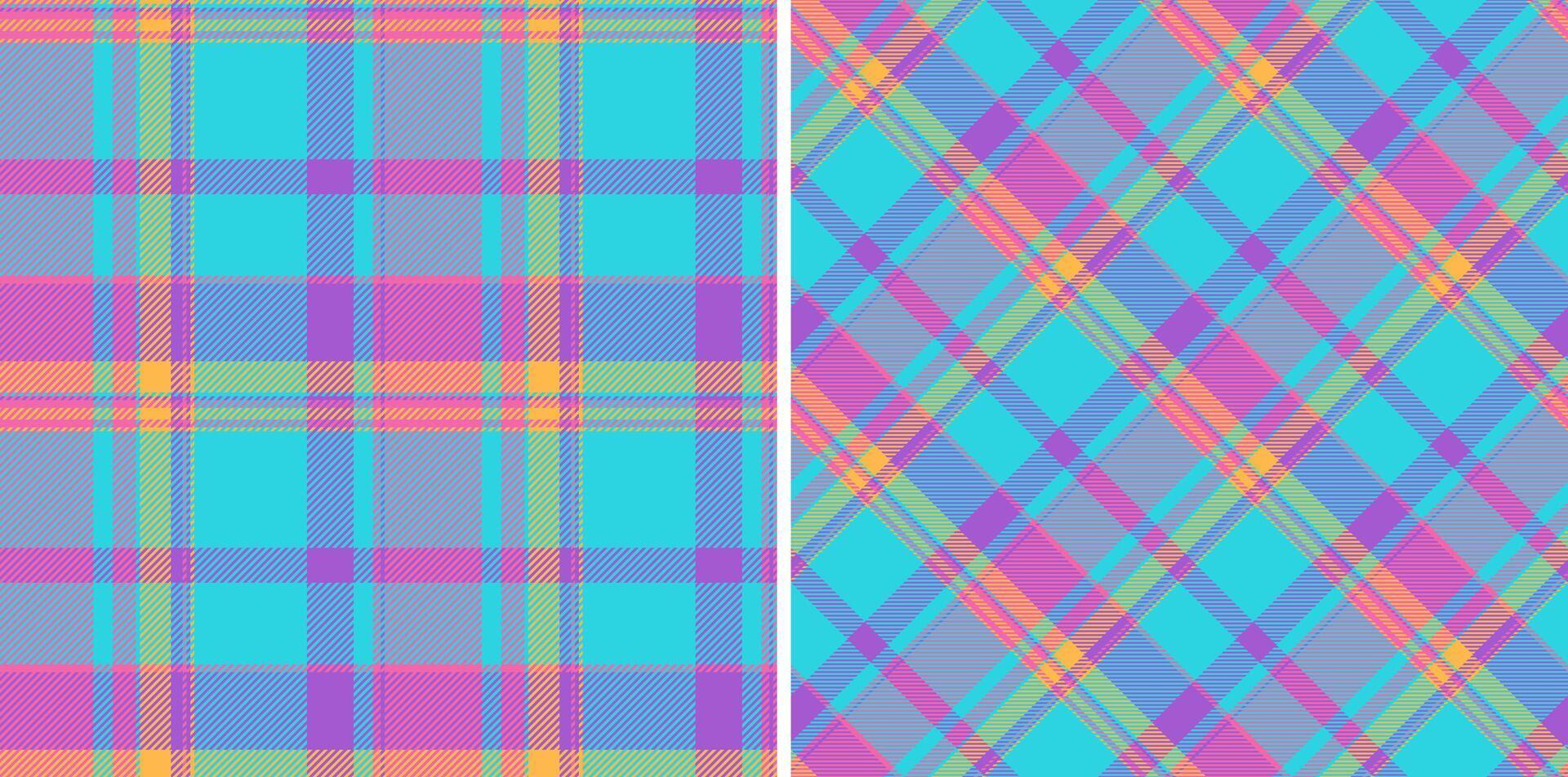 Check texture plaid of fabric background with a tartan pattern seamless textile. vector